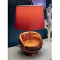 LAMPA NOCNA W STYLU MID-CENTURY CZERWONA Ø 26X43 cm